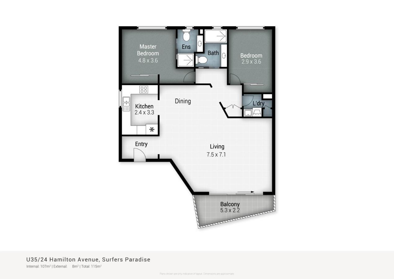 גולד קוסט Coco Bella Retreat In Central Surfers - Sleeps 6-8 מראה חיצוני תמונה